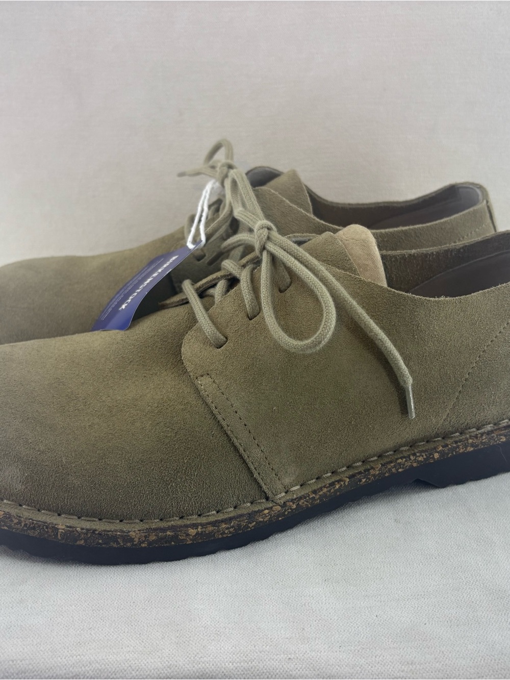 Birkenstock Uppsala Olive Suede Lace-Up Casual Shoes men’s size 45/11.5 NEW